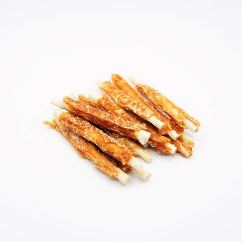 Hondensnackie Rawhide Kip 13 CM 100 Gram Natuurlijke Kauwsnack voor Honden