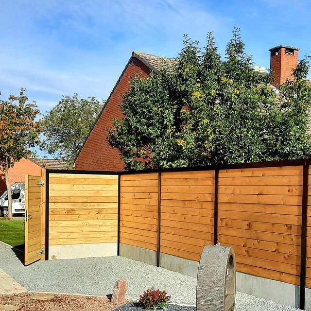 MVPB tuinaanleg en onderhoud - Houten afsluiting