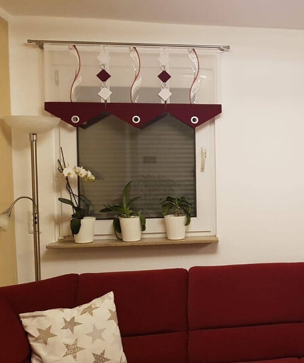 Vorhängr in Rot gardinen set Nr. 429