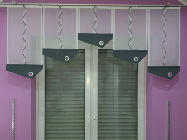 Gardinen, dunkel Grau , Fenster Deko , Gardinen set Nr.416