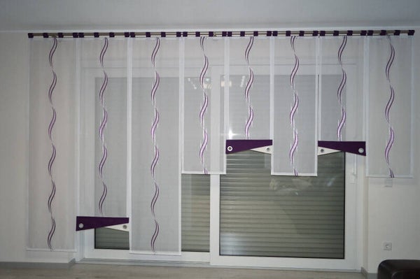 Moderne Vorhang Farbe Lila Schlaufen Gardinen set Nr. 433