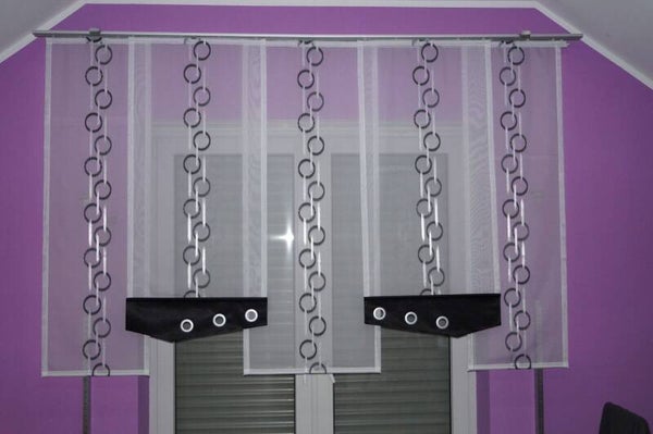 Gardinen Schwarz Fenster deko, Küchenfenster gardinen set Nr.475
