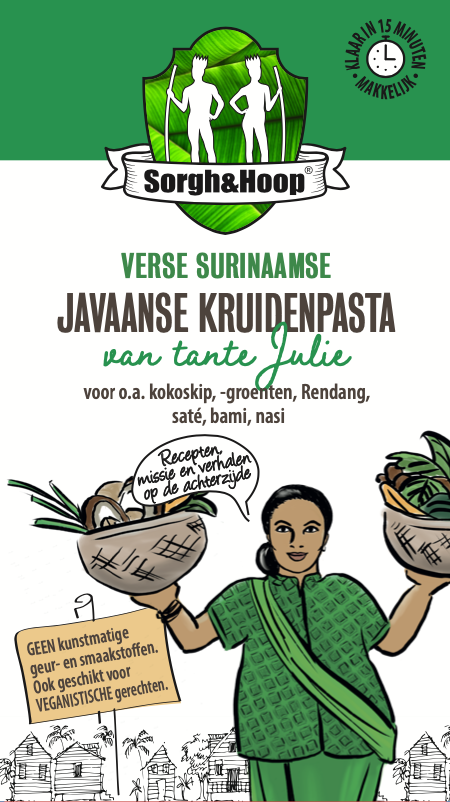 Gezonde, snelle en makkelijke verse  vegan Javaanse kruidenapsta van tante Joosje