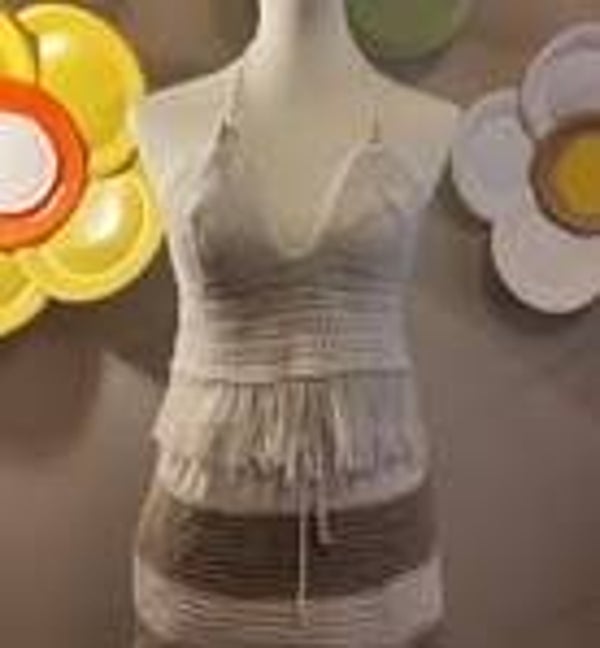 Ensemble jupe et top à franges 40/42