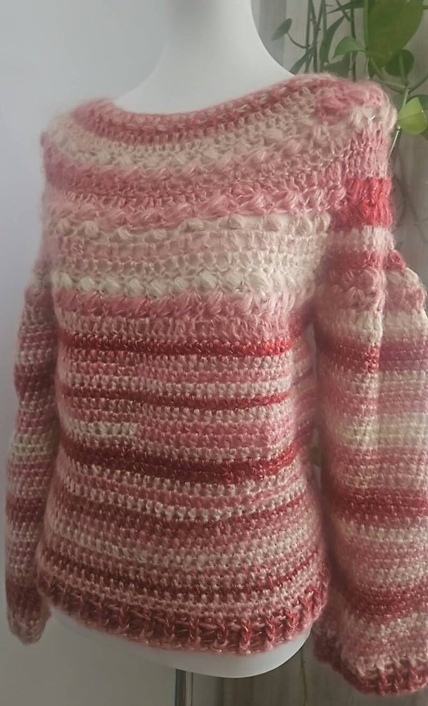 Pull rose scintillant 38/44
