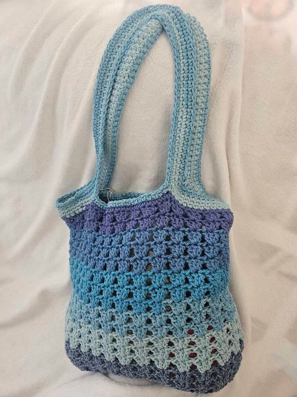 Tote bag avec du dégradé de bleu