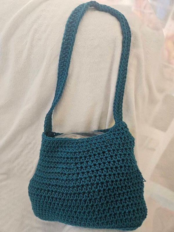 Tote bag bleu canard