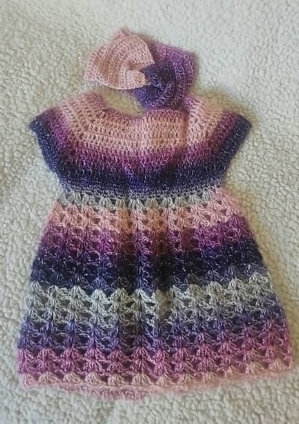 Robe et bandeau 9/12 mois