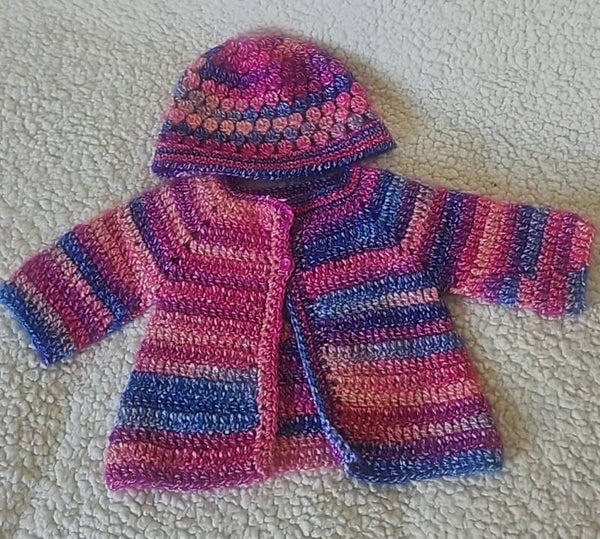 Veste avec son bonnet assorti 9/12 mois