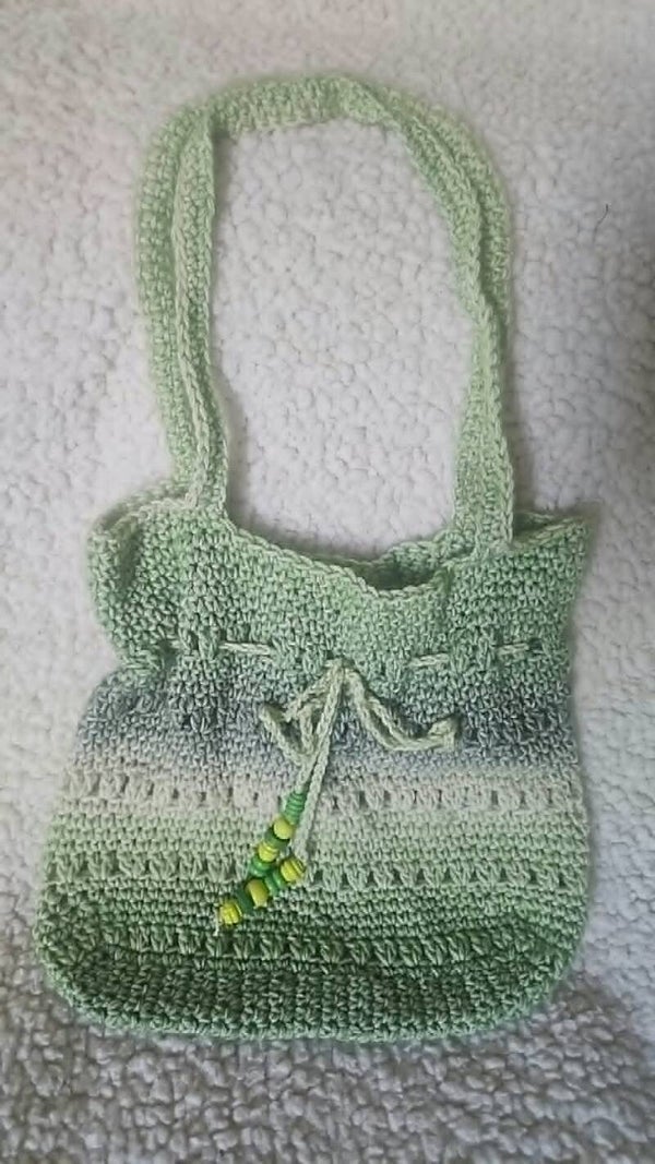 Petit sac vert d'eau