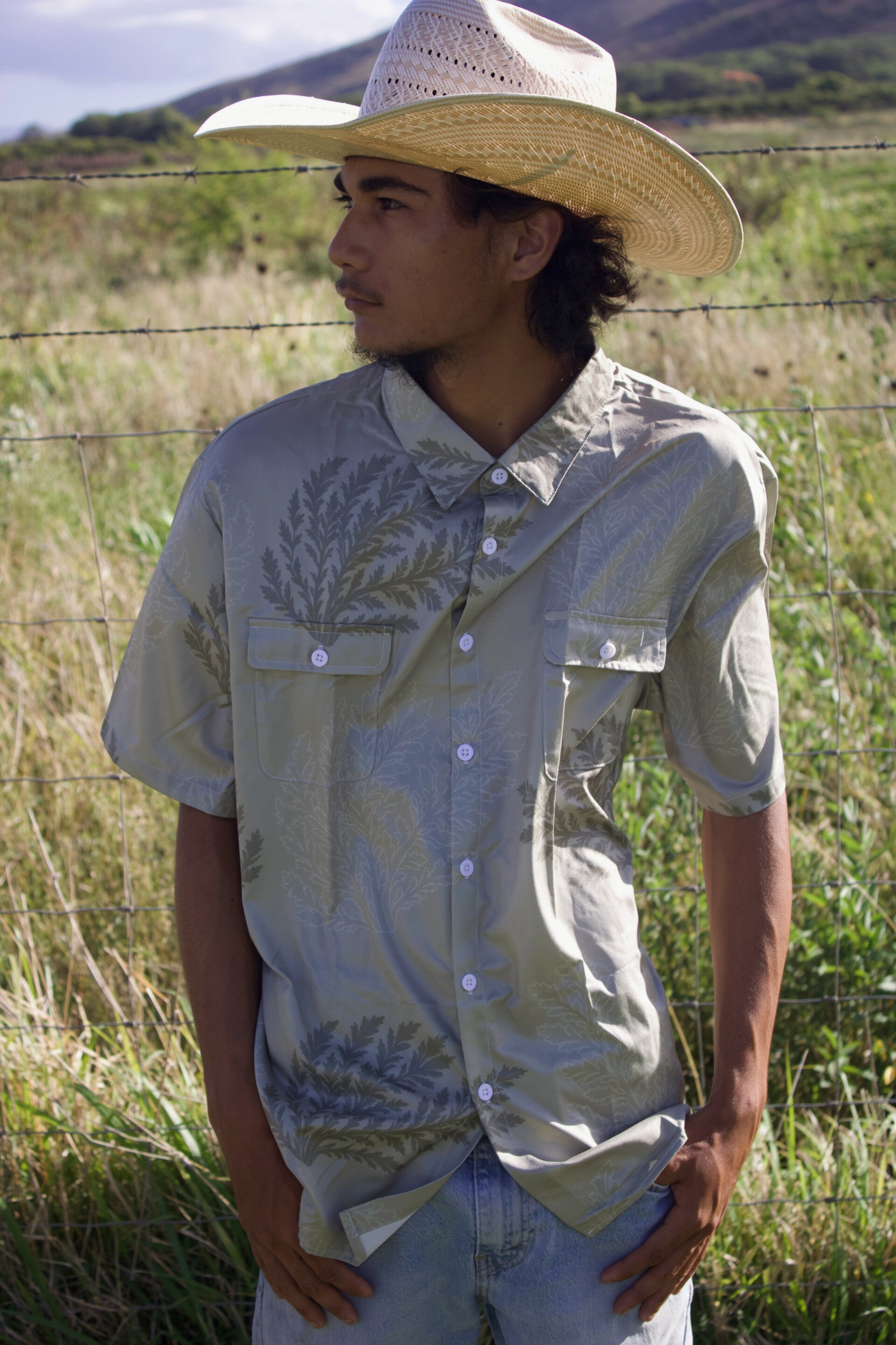 Limu Kohu Collar Polo Shirt