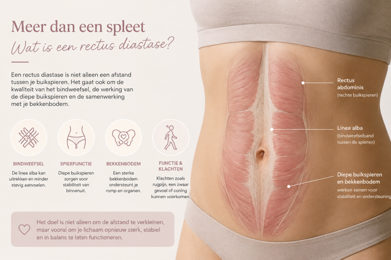 rectus diastase zwanger post partum kine vroedvrouw