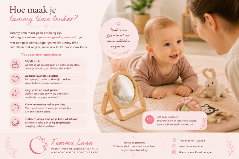 tummy time kinesitherapie 