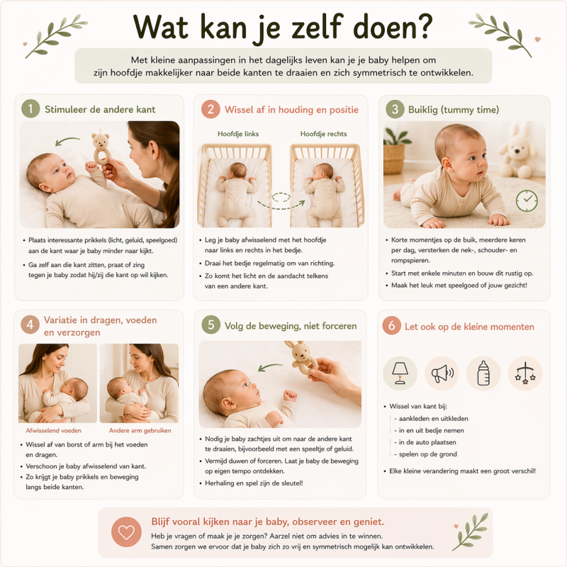 voorkeurshouding baby kinesitherapie