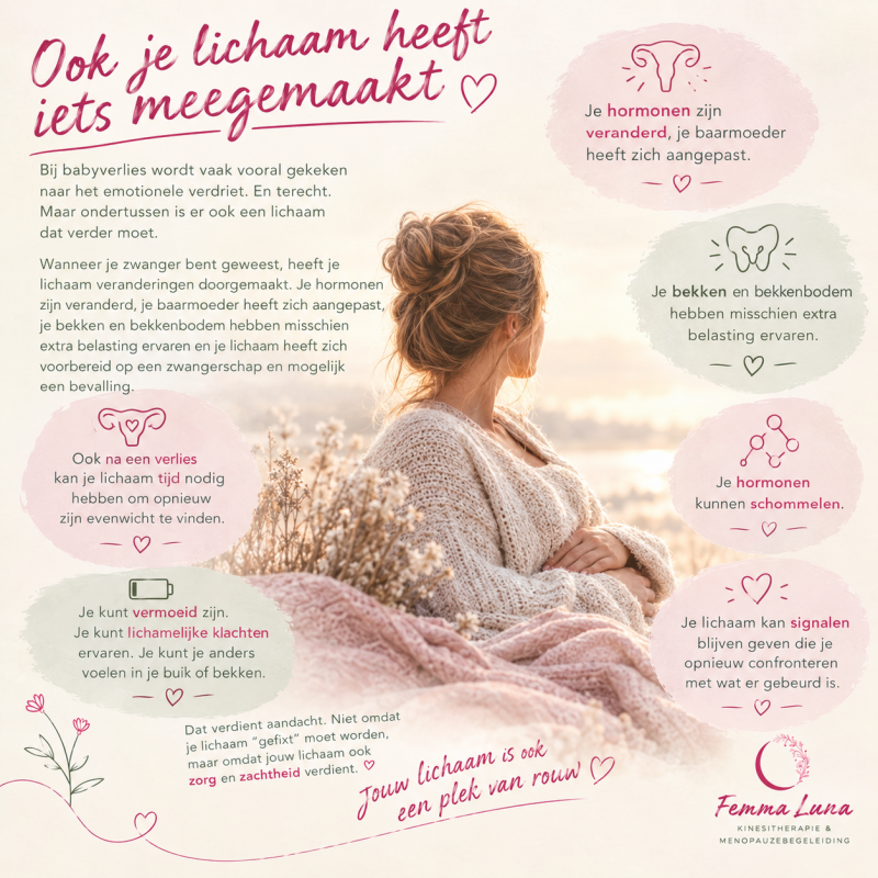 zwangerschapsverlies babyverlies miskraam doodgeboorte vroedvrouw kinesitherapie