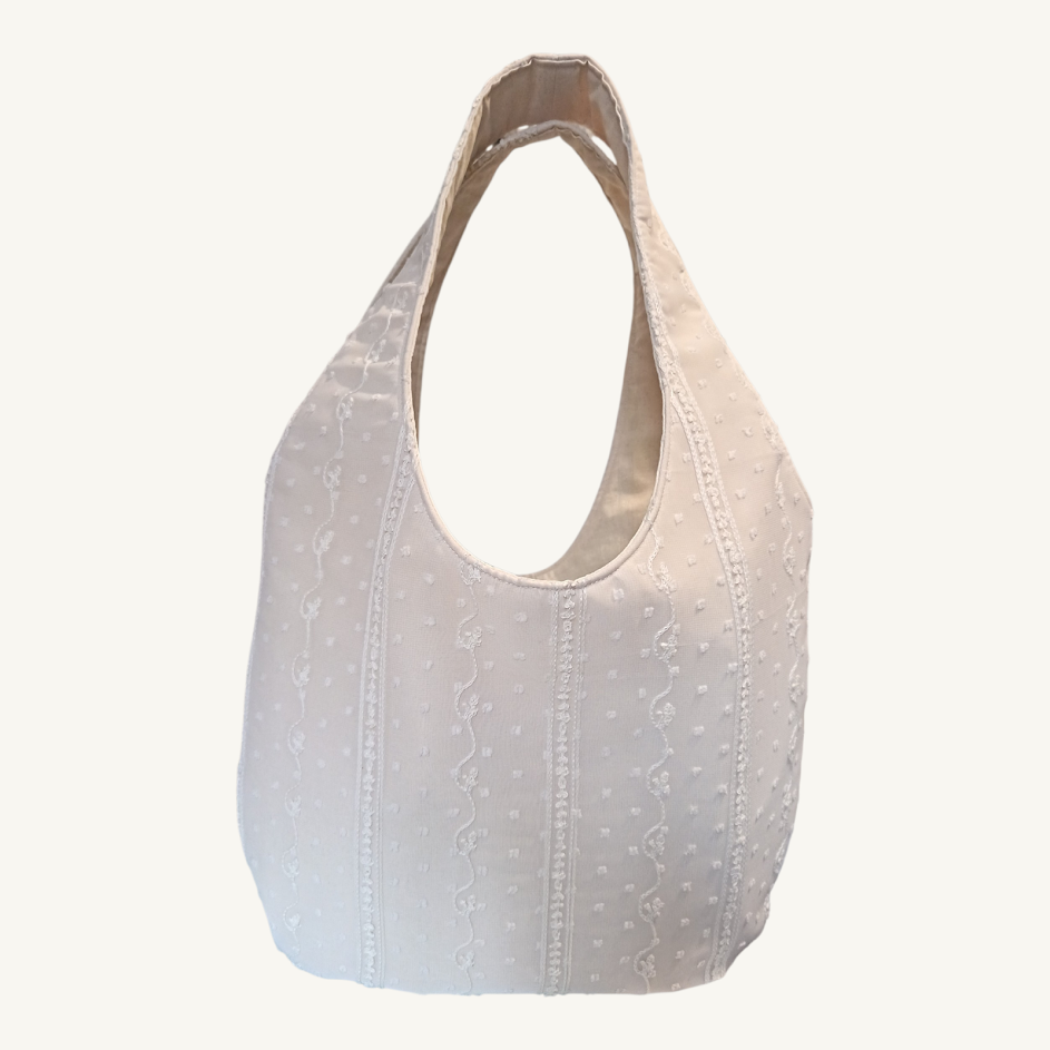 Sac en mousseline de soie brodée
