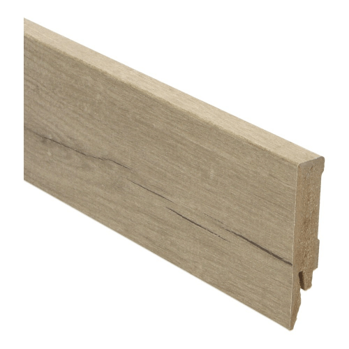 Moderne folieplint 70x14 mm 27159 Zachte Eik Warm Grijs