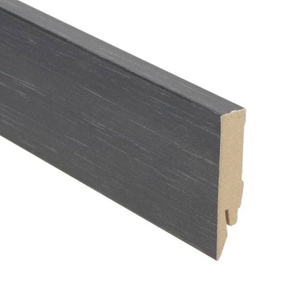 Moderne folieplint 70x14 mm 27134 Trendy zwart