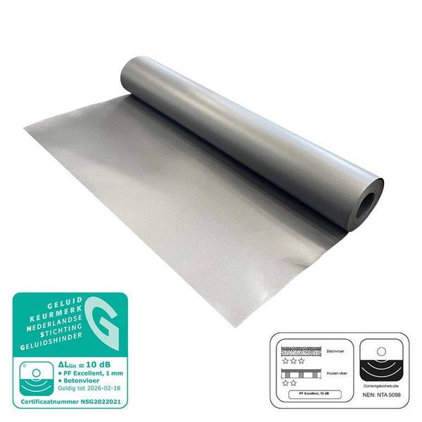 PF | EXCELLENT 1mm PO-schuim 1*15m (Click LVT) Artnr. 646628