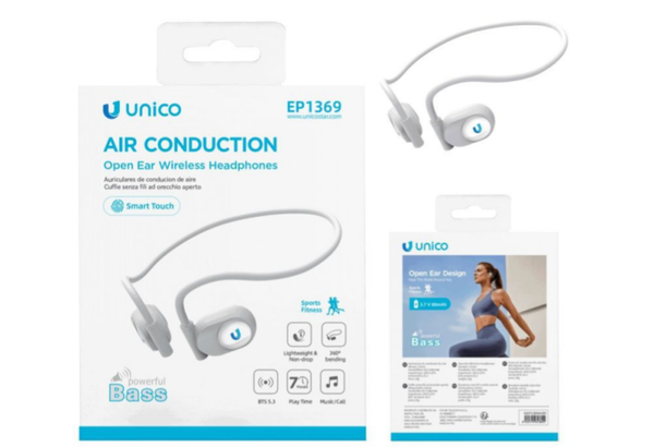 UNICO EP1369 OPEN EAR WIRELESS HEADPONES NECK-MOUNTED WHITE