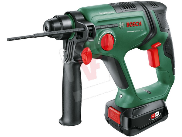 Trapani battenti e demolitori Bosch MARTELLO TASSELLATORE UNIVERSAL HAMMER 18V 2 batterie 2,5 Ah