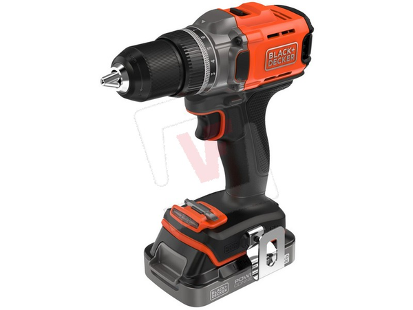 Black+Decker TRAPANO AVVITATORE A BATTERIA BCD382D2XK-QW 18 V 2 batterie 2,0 Ah (Trapani avvitatori)