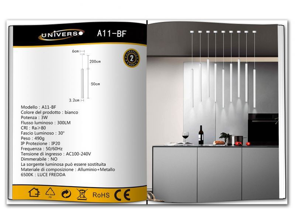 UNIVERSO LAMPADARIO A11-BF A LED