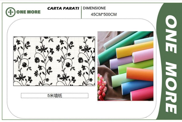 ONE MORE CARTA DA PARETE 45CM*500CM PVC