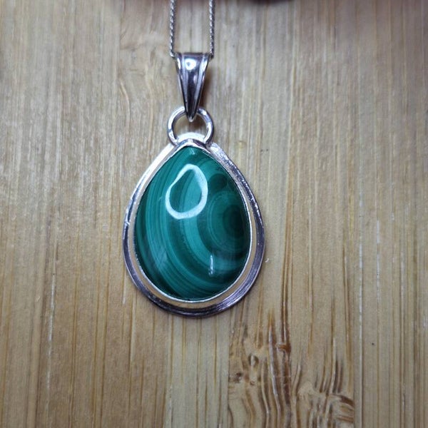 Pendentif en malachite