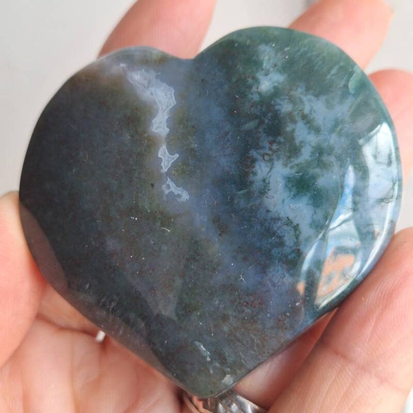 Coeur en agate mousse