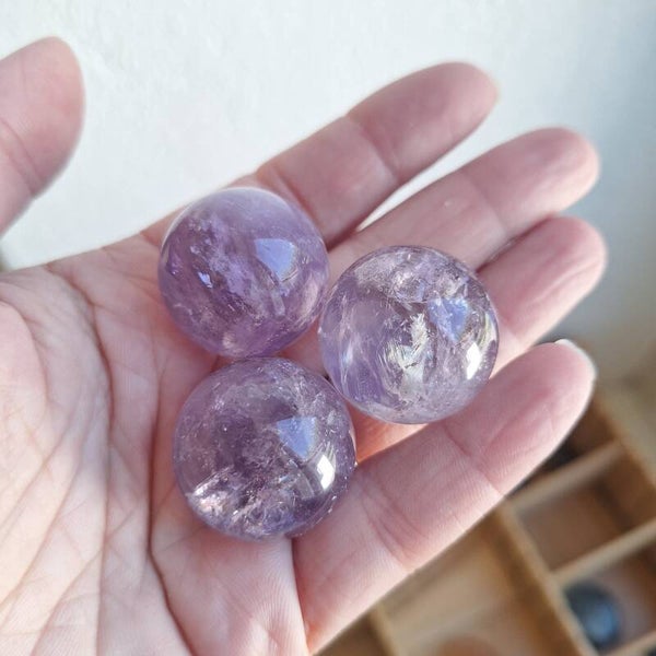 Petites sphères améthyste