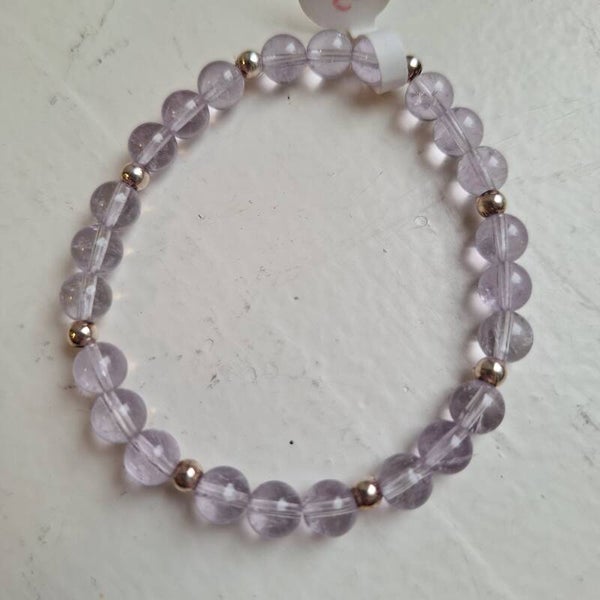 Bracelet en améthyste clair