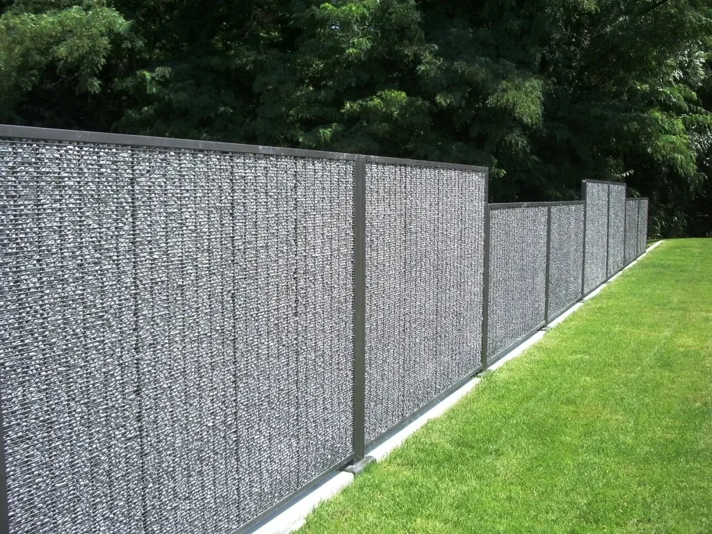 La clôture gabion au grillage très fin par Stonefence