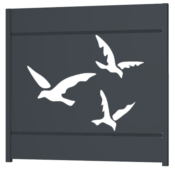 Panneaux Ambellya décor Mouette sans poteaux