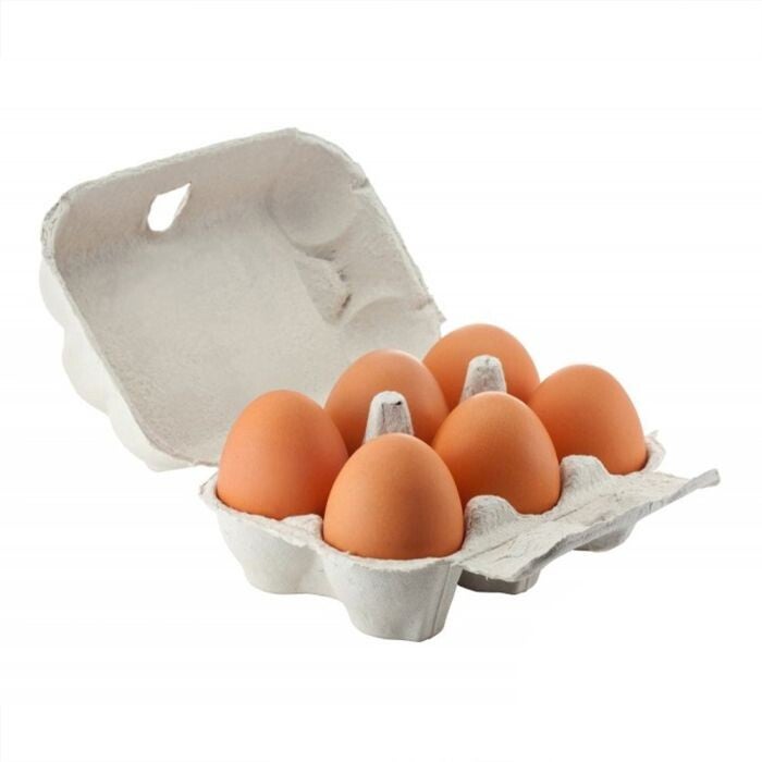 vers van de boer 6 eieren!