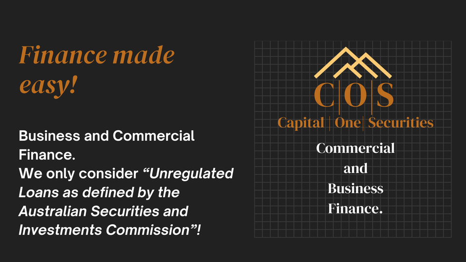 Capital One Securities is a leading financial services company. With a focus on providing tailored financial solutions, we strive to empower businesses and individuals to achieve their financial goals. We only consider "Unregulated Loans "