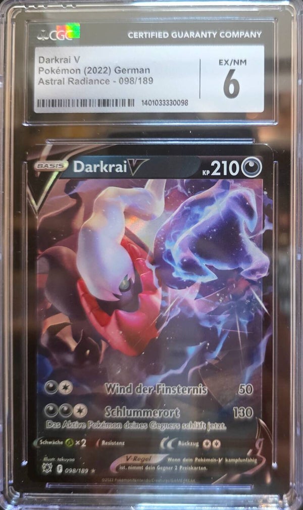 Pokémon Darkrai V ASR098 - CGC 6 EX/NM Grade