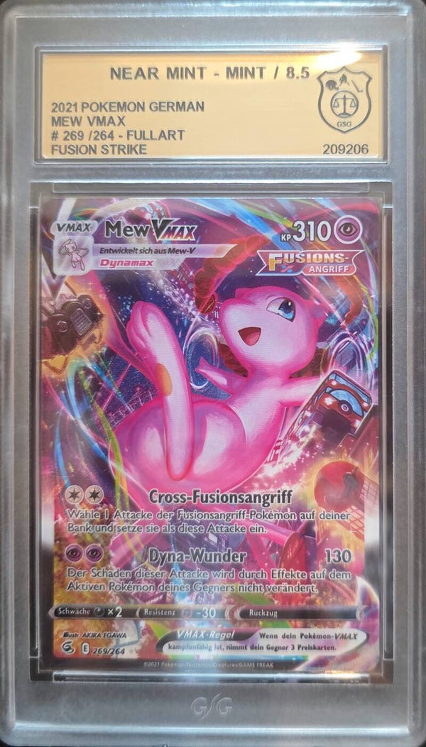 Pokémon Mew VMAX FST269 - GSG 8 NM/MINT Grade