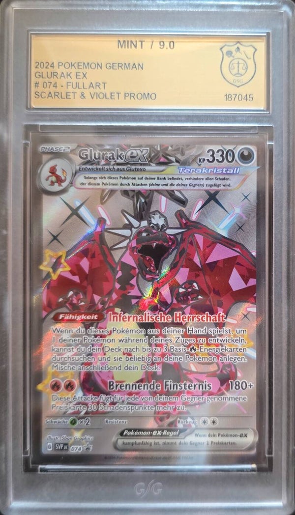 Pokémon Glurak ex SVP074 - GSG 9 MINT Grade