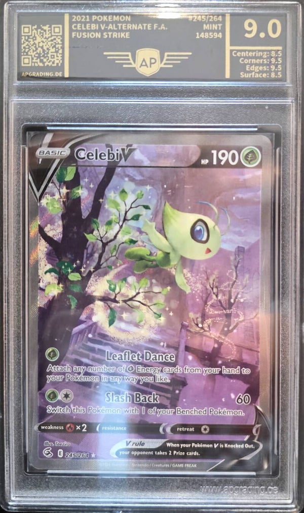 Pokémon Celebi V FST245 - AP 9 MINT Grade