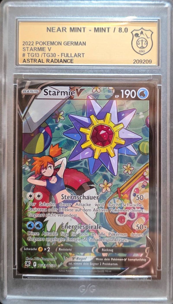Pokémon Starmie V ASRTG13 - GSG 8 NM/MINT Grade