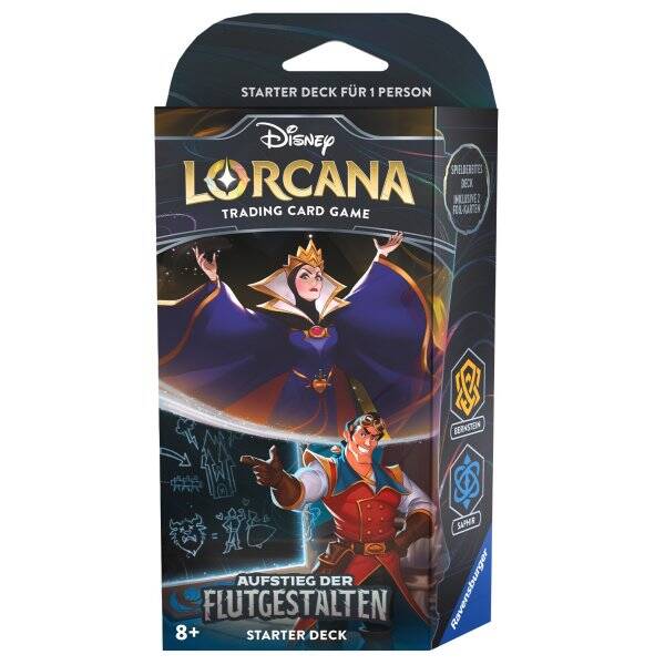 Disney Lorcana: Aufstieg der Flutgestalten - Starter Deck Bernstein und Saphir - deutsch
