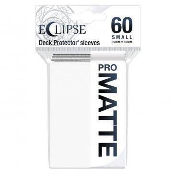 Ultra Pro Eclipse Kartenhüllen - Japanische Größe Matte (60) - Arktisweiß