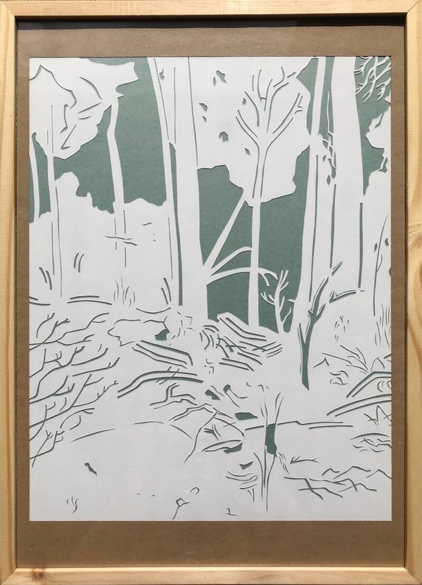 Winterlandschap I | Papierknipwerk