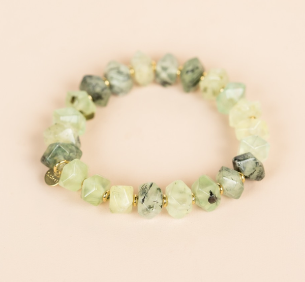 Muja Juma Armband Edelsteen Prehniet