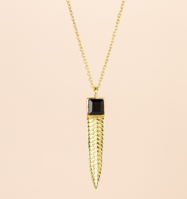 Muja Juma Ketting Bladvleugel Onyx