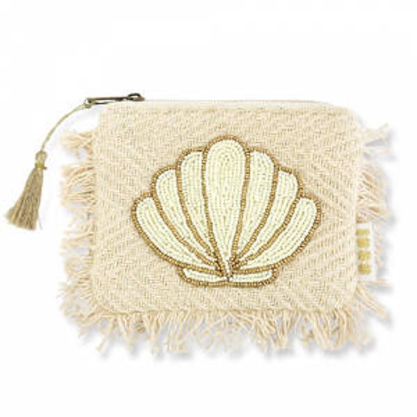 Etui met kraaltjes - Schelp