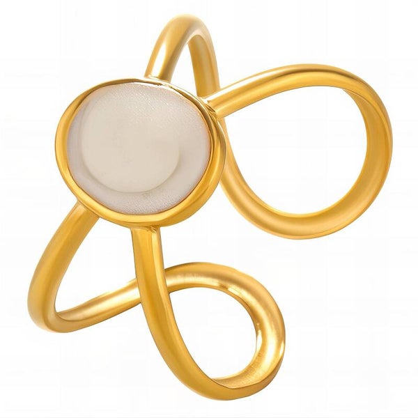 Ring - Aanpasbaar - 18k verguld goud