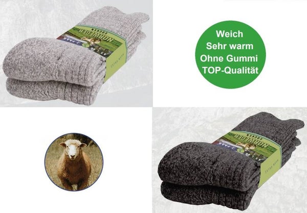 Norweger Schafwollsocken Damen Herren
