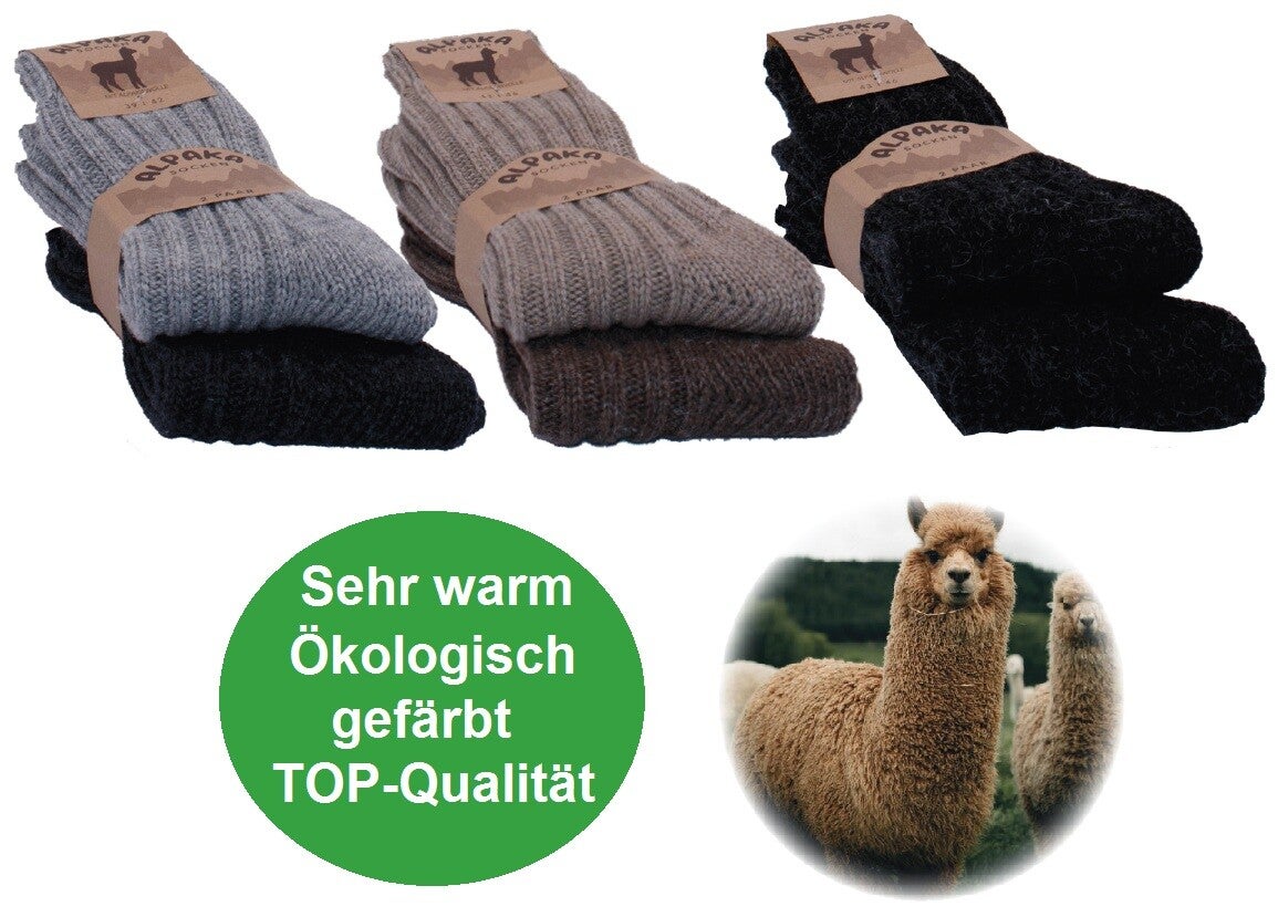 Schafwollsocken Alpakasocken Damen Herren